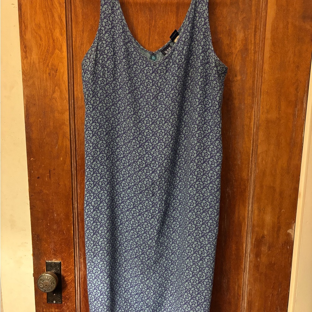 Gap Blue Floral Sleeveless Dress